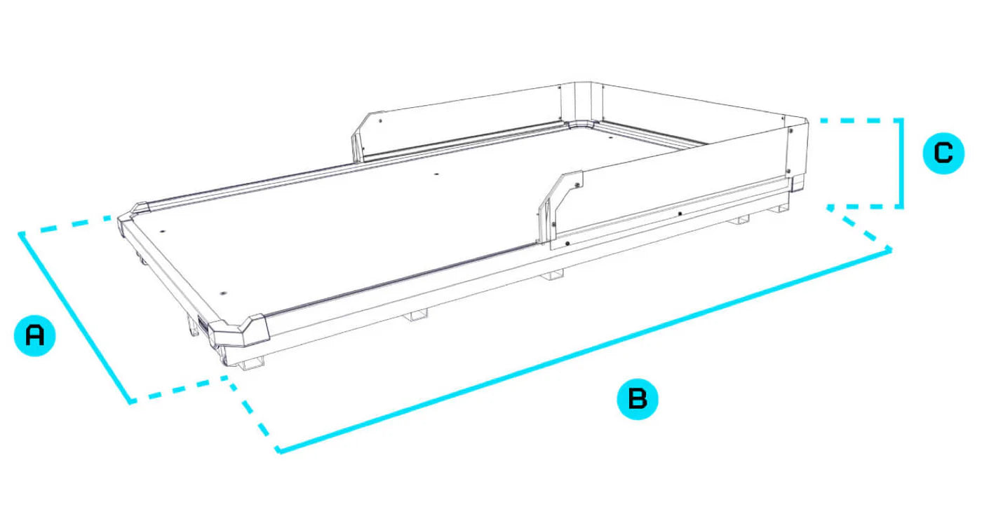 DECKED CargoGlide Truck Bed Slide For Midsize Short Bed Trucks