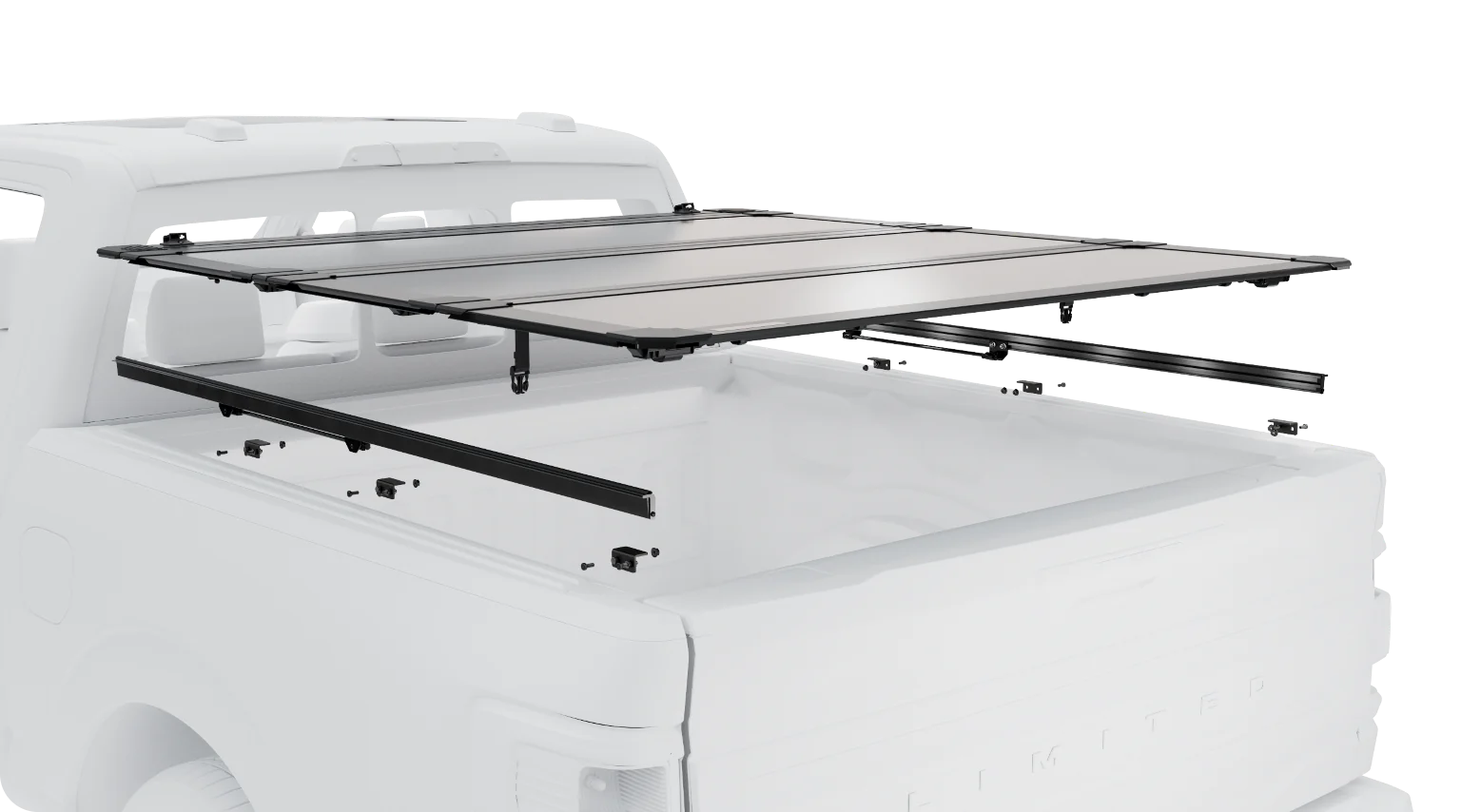 Worksport AL4 Flip-Up Hard Trifold Tonneau Cover