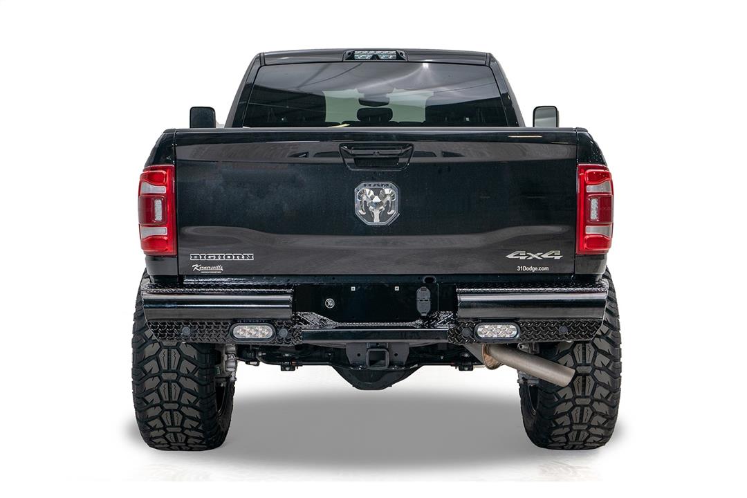 Fab Fours Black Steel Rear Bumpers