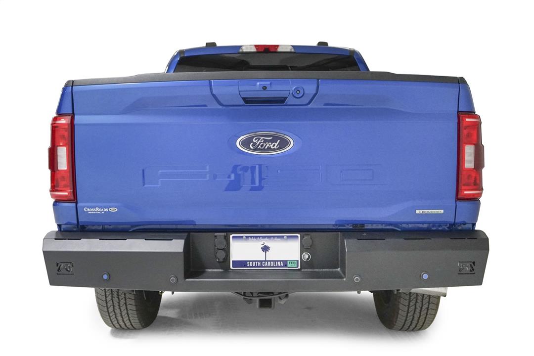 Fab Fours Red Steel Rear Bumpers For 2021-2023 Ford F-150 - FF21-RT5150-1