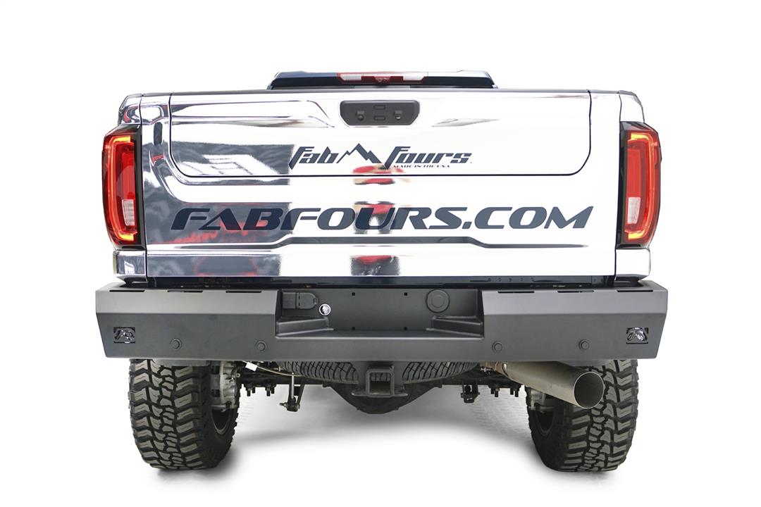 Fab Fours Red Steel Rear Bumpers For 2020-2026 Chevrolet/GMC Silverado/Sierra 2500/3500 - CH20-RT4950-1