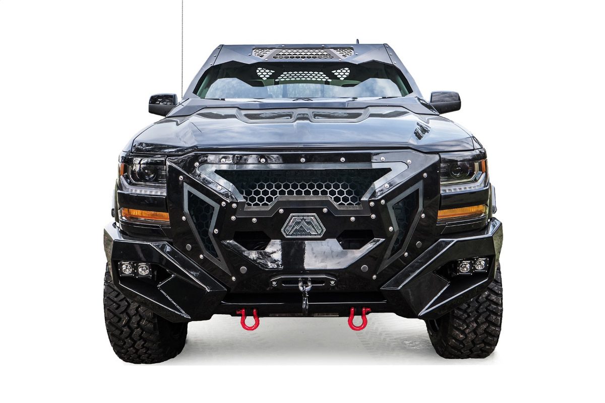 Fab Fours Front Grumpers For 2016-2018 Chevrolet Silverado 1500 & 2019 LD - GR3800-1
