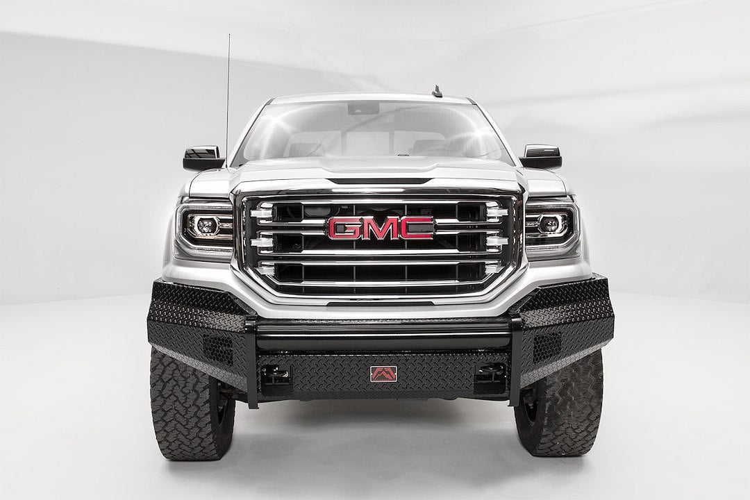 Fab Fours Black Steel Front Bumpers For 2016-2018 GMC Sierra 1500