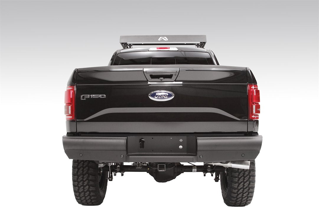 Fab Fours Black Steel Elite Rear Bumpers For 2009-2014 Ford F-150 - FF09-U1750-1