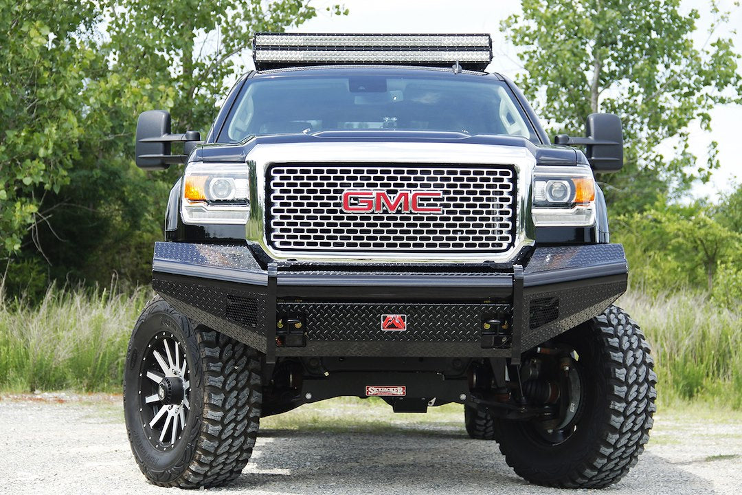 Fab Fours Black Steel Front Bumpers For 2015-2019 GMC Sierra 2500/3500