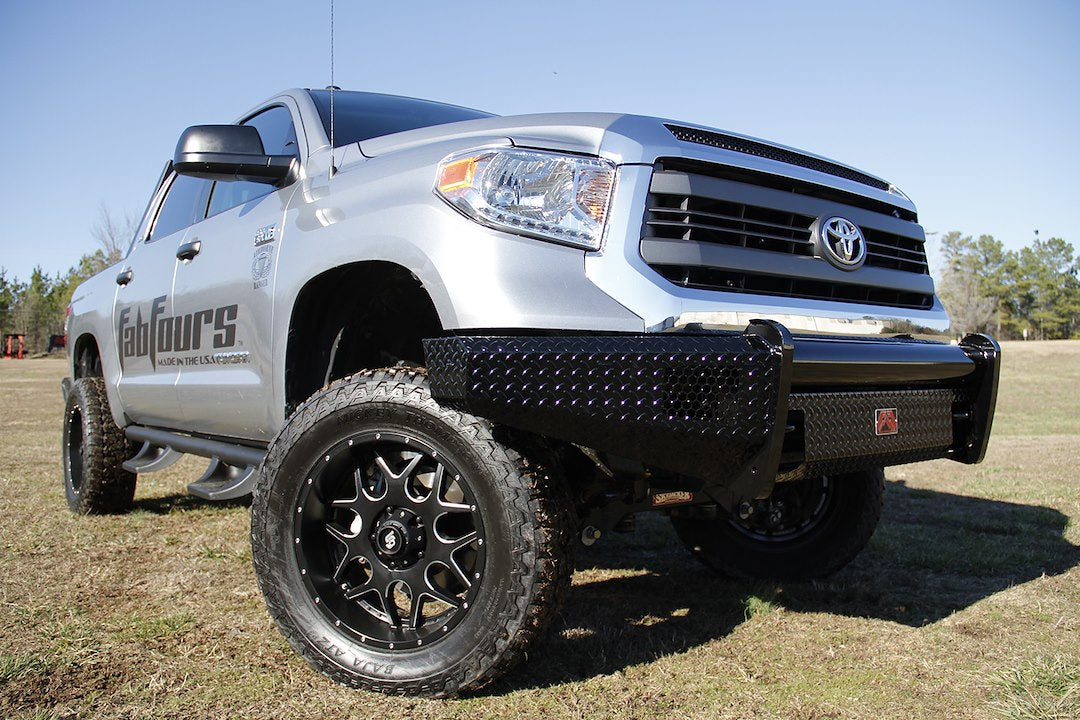 Fab Fours Black Steel Front Bumpers For 2014-2021 Toyota Tundra