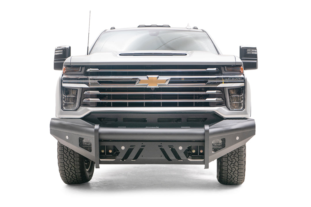 Fab Fours Black Steel Elite Front Bumpers For 2020-2023 Chevrolet Silverado 2500/3500