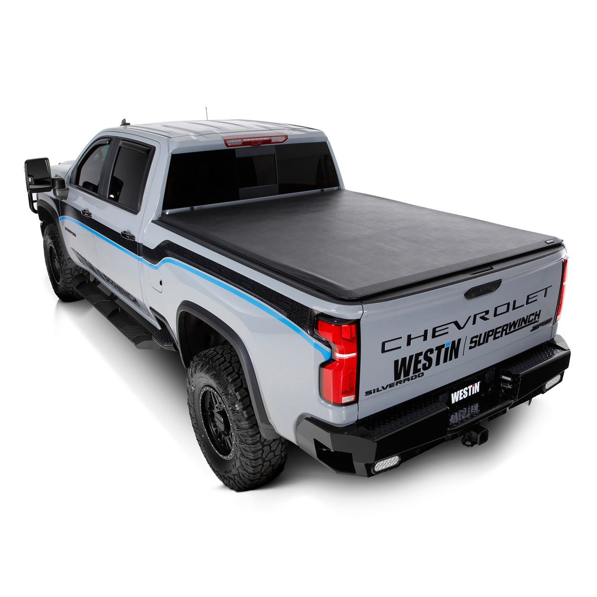 Westin Soft Roll Up Tonneau Cover For 22-26 Ford F-150 Lightning 5'7" Bed - 19-16355