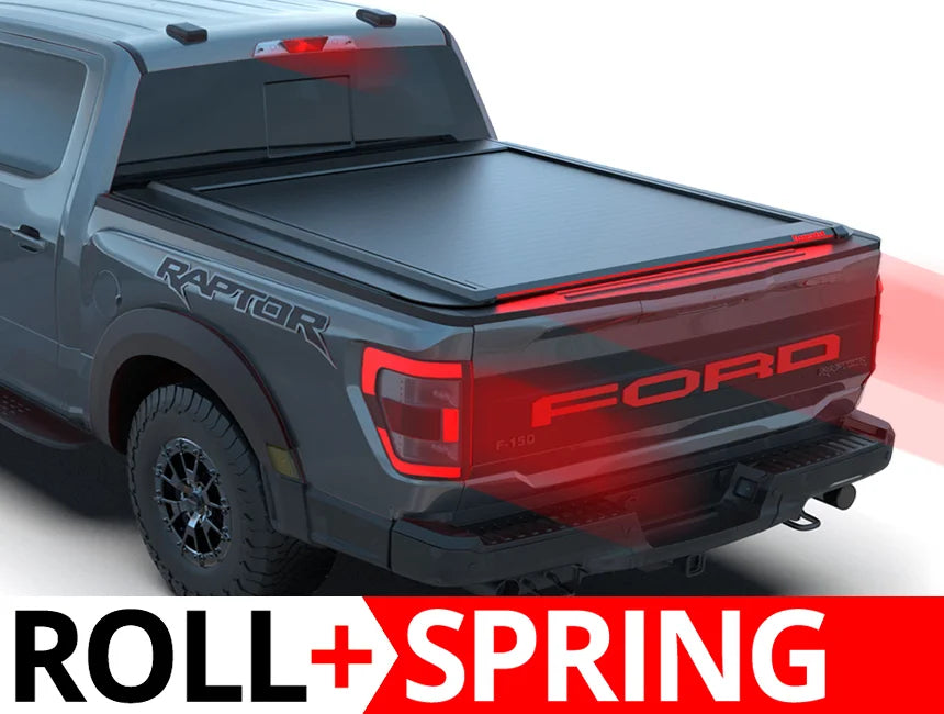 Tessera Roll+ Spring-Assisted Retractable Tonneau Bed Cover For 15-26 Ford F-150 6'7" Bed - 5212062602329