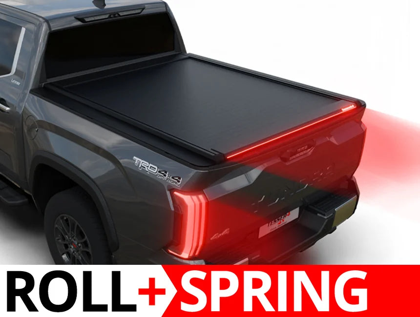 Tessera Roll+ Spring-Assisted Retractable Tonneau Bed Cover For 07-26 Toyota Tundra 6'7" Bed - 5212062602862