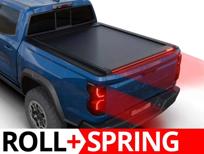 Tessera Roll+ Spring-Assisted Retractable Tonneau Bed Cover For 23-26 GMC/Chevrolet Canyon/Colorado 5'2" Bed - 5212062603012