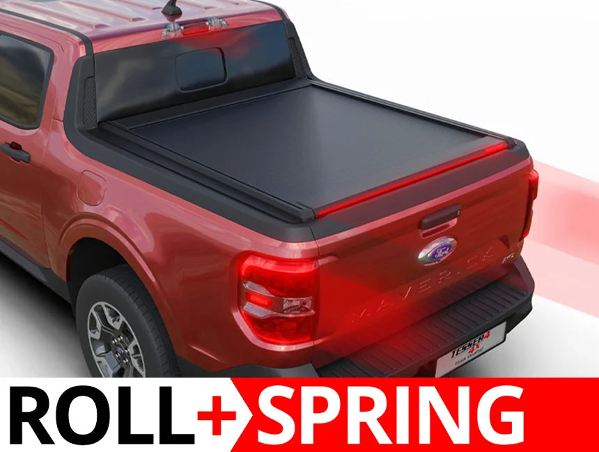 Tessera Roll+ Spring-Assisted Retractable Tonneau Bed Cover For 22-26 Ford Maverick 4'4" Bed - 5212062603241