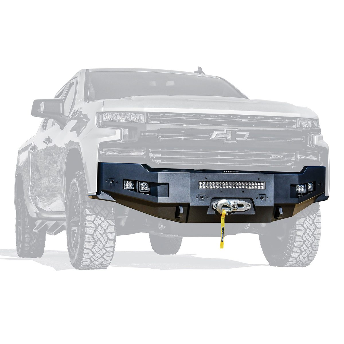 Westin Pro-Series Winch Mount Front Bumper For 19-21 Chevrolet Silverado 1500 (Incl. 2022 LD) - 58-411215