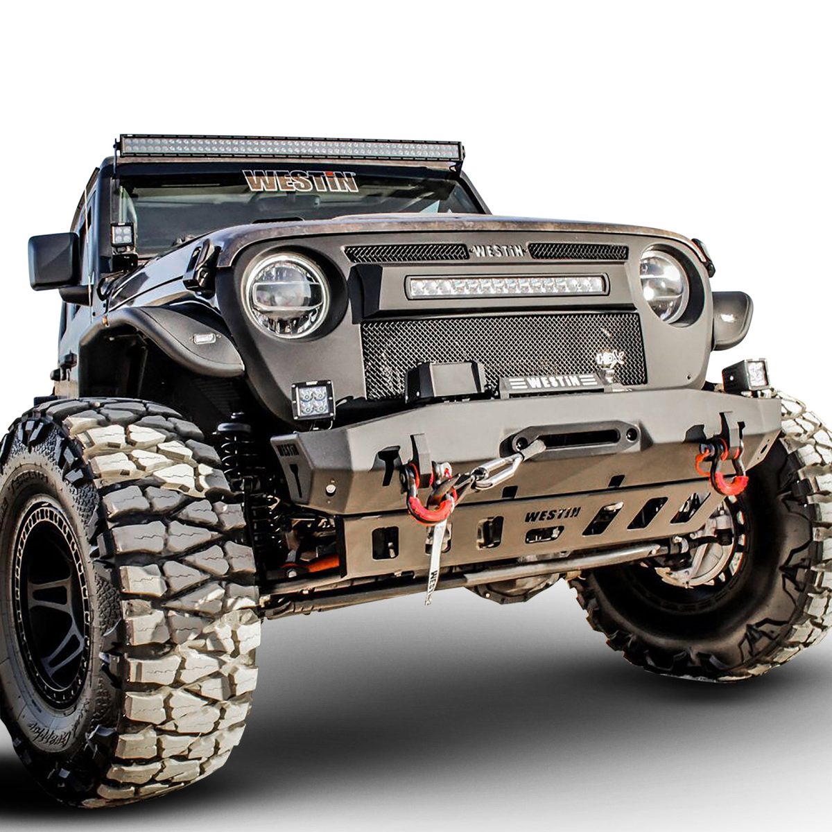 Westin WJ2 Stubby Front Bumper For 2020-2026 Jeep Gladiator