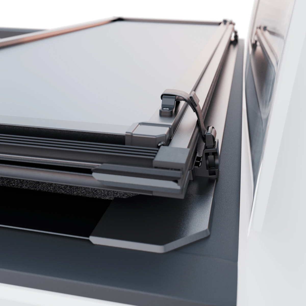 Worksport HD3 Quick Latch Hard Folding Tonneau Cover For 2019-2023 Ford Ranger 6'1" Bed - 4537360