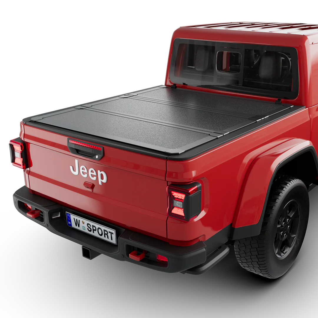 Worksport HD3 Quick Latch Hard Folding Tonneau Cover For 2020-2026 Jeep Gladiator 5' Bed - 4521150