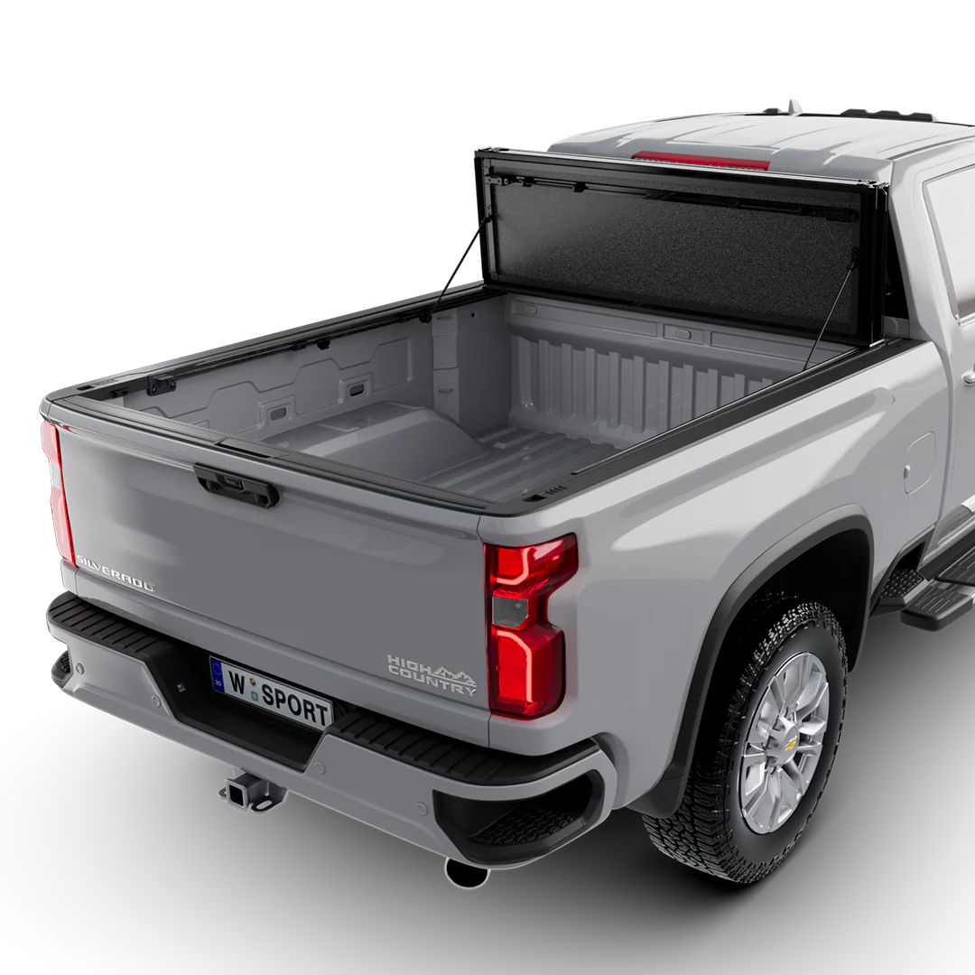 Worksport AL4 Flip-Up Hard Trifold Tonneau Cover For 07-18 Chevrolet/GMC Silverado/Sierra 1500 & 08-19 2500/3500 6'6" Bed - 4912360