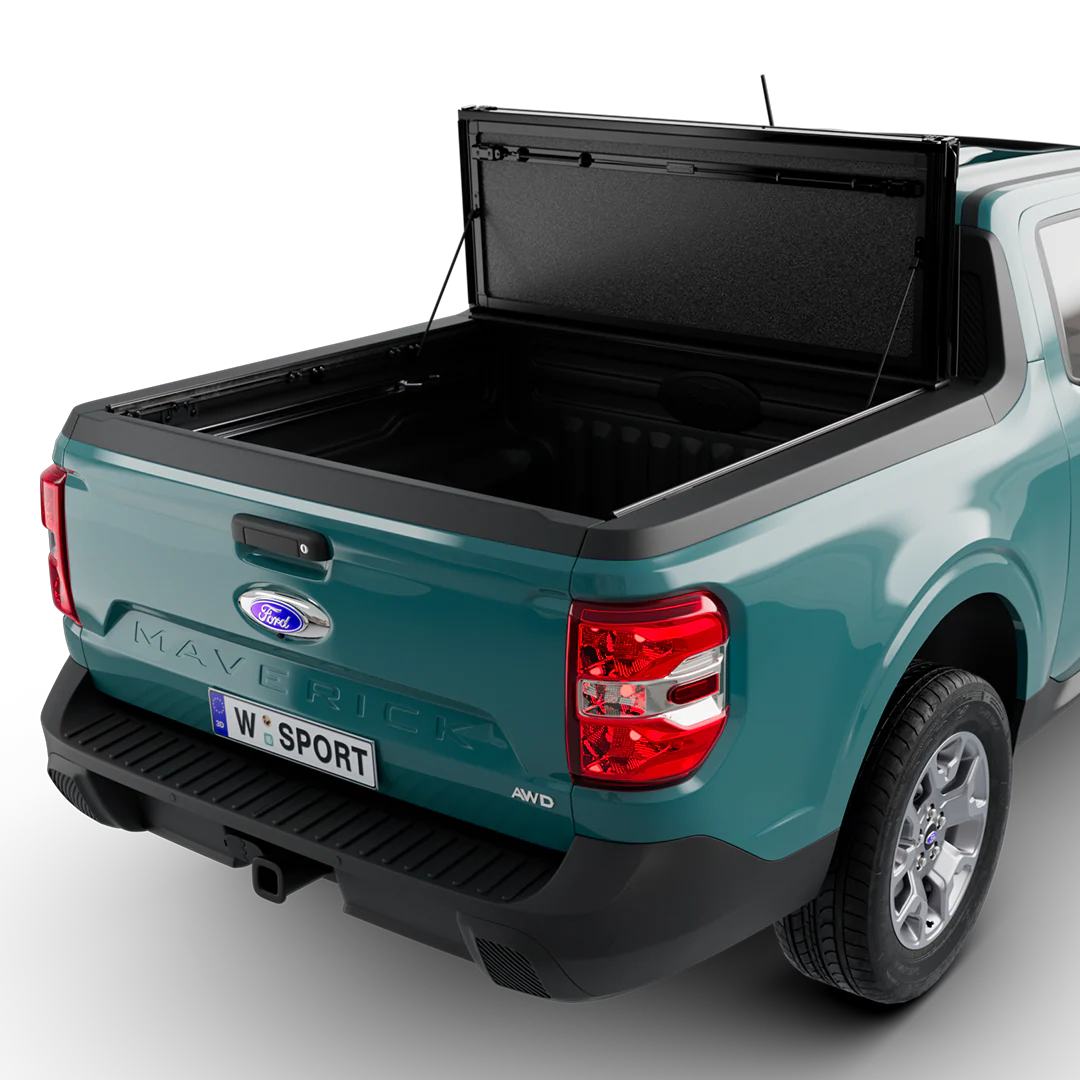 Worksport AL4 Flip-Up Hard Trifold Tonneau Cover For 2022-2026 Ford Maverick 4'4" Bed - 4938140