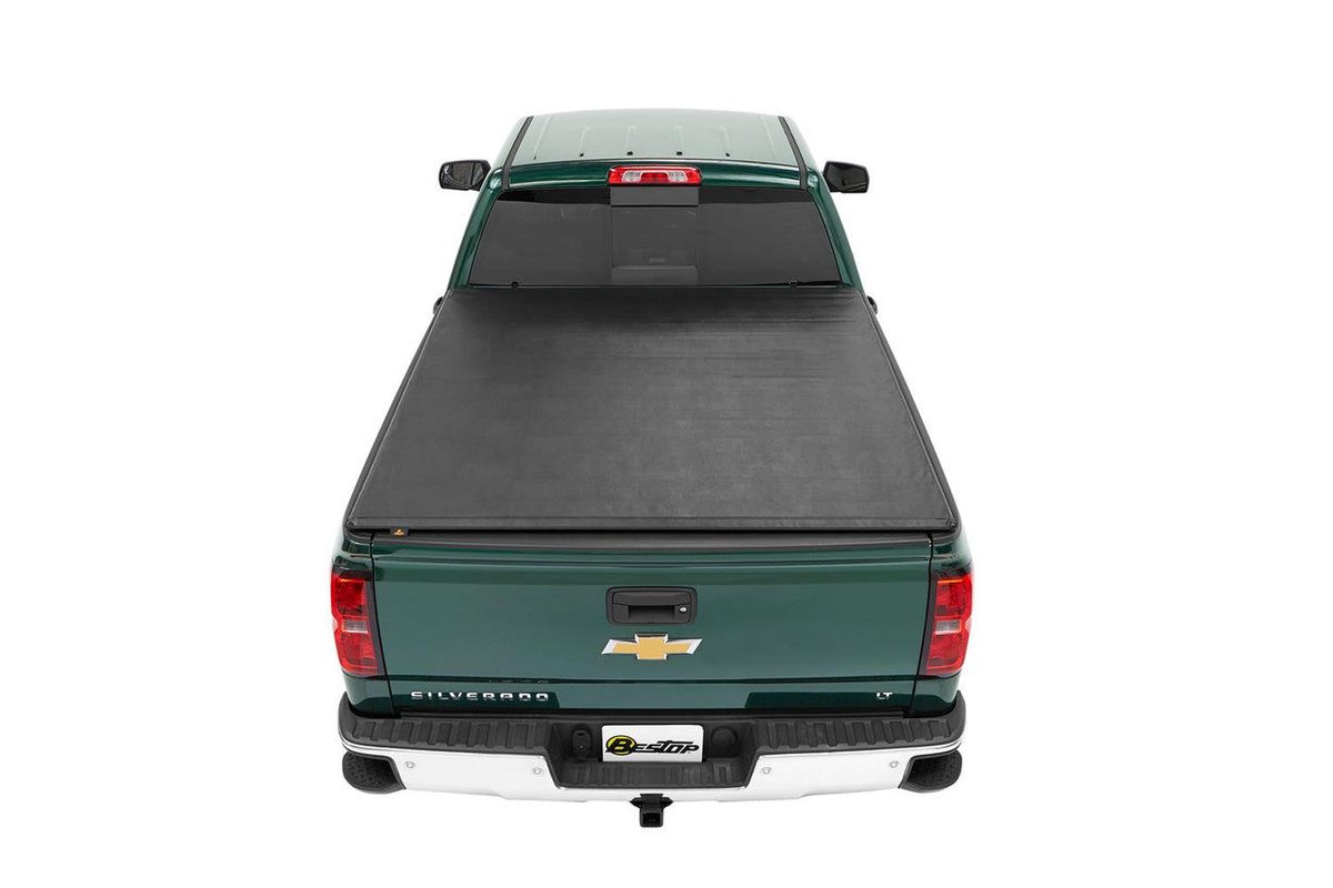 BesTop EZ-Roll Soft Tonneau Cover For 14-18 Chevrolet/GMC Silverado/Sierra 1500 & 15-19 2500/3500 8' Bed - 19218-01