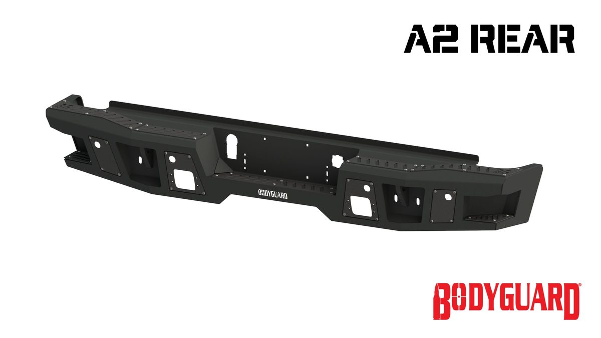 Bodyguard A2 Rear Bumper For 2020-2026 Chevrolet/GMC Silverado/Sierra 2500/3500 - DFC20B