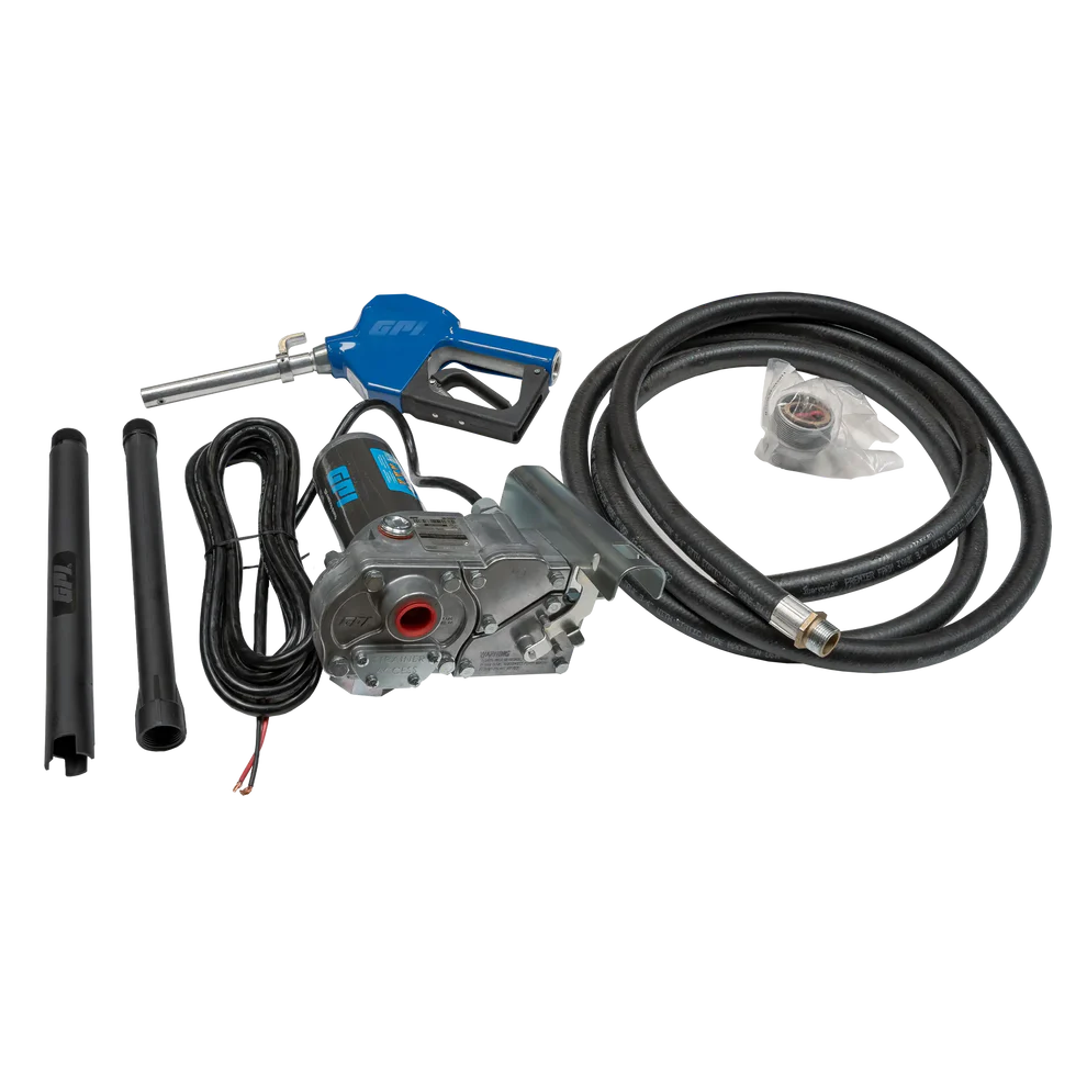 Chandler GPI 12V 15 GPM Fuel Transfer Pump - Automatic Nozzle