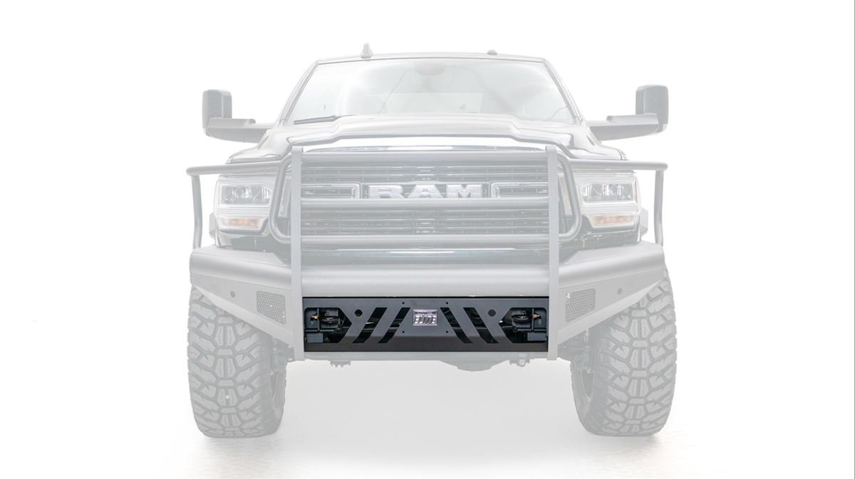Fab Fours Black Steel Elite Replacement Lower Guard with Sensors for 2019-2024 RAM 2500/3500 - Q21983-1
