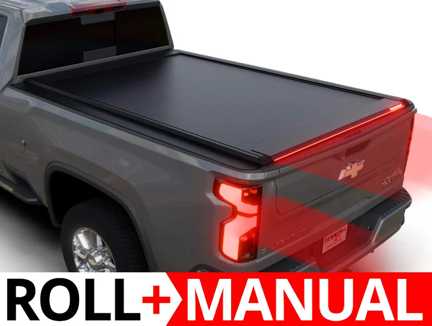 Tessera Roll+ Manual Retractable Tonneau Bed Cover For 20-26 GMC/Chevrolet Sierra/Silverado 2500/3500 HD 8' Bed - 5212062603081