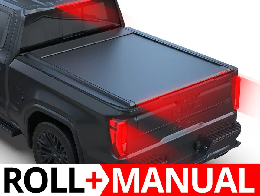 Tessera Roll+ Manual Retractable Tonneau Bed Cover For 14-26 GMC/Chevrolet Sierra/Silverado 1500 5'8" Bed - 5212062602510