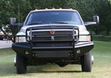 Fab Fours Black Steel Front Bumpers For 1994-2002 Dodge RAM 2500/3500 — view 8 of 8