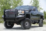 Fab Fours Black Steel Front Bumpers For 2011-2014 GMC Sierra 2500/3500 — view 4 of 8