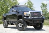 Fab Fours Black Steel Front Bumpers For 2011-2014 GMC Sierra 2500/3500 — view 7 of 8