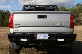 Fab Fours Black Steel Rear Bumpers For 2007-2013 Toyota Tundra - TT07-T1550-1 — view 1 of 4