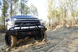 Fab Fours Black Steel Front Bumpers For 2014-2021 Toyota Tundra — view 7 of 8