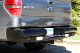 Fab Fours Black Steel Rear Bumpers For 2009-2014 Ford F-150 - FF09-T1750-1 — view 1 of 3