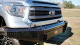 Fab Fours Black Steel Front Bumpers For 2007-2013 Toyota Tundra — view 4 of 8