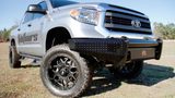 Fab Fours Black Steel Front Bumpers For 2007-2013 Toyota Tundra — view 3 of 8