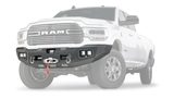 Warn Ascent Front Bumper For 2019-2026 RAM 2500/3500 - 104256 — view 3 of 4