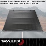 TrailFX Soft Folding Tonneau Cover For 2021-2026 Ford F-150 6'7" Bed - TFX3320 — view 3 of 8