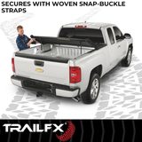 TrailFX Soft Folding Tonneau Cover For 2021-2026 Ford F-150 6'7" Bed - TFX3320 — view 6 of 8