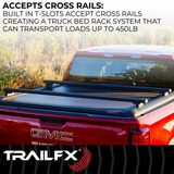 TrailFX RC1 Manual Retractable Tonneau Cover For 2015-2026 Ford F-150 6'7" Bed - TFX6004 — view 7 of 8