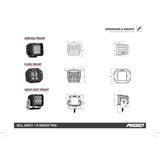 Rigid Industries D-Series Pro SAE J583 Yellow Fog Light Pair Street Legal Surface Mount (Pair) - 504816 — view 2 of 3