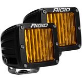 Rigid Industries D-Series Pro SAE J583 Yellow Fog Light Pair Street Legal Surface Mount (Pair) - 504816 — view 1 of 3