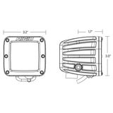 Rigid Industries D-Series SAE Fog Yellow/White (Pair)- 50482 — view 4 of 8