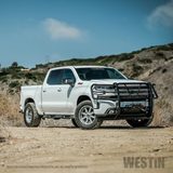 Westin HDX Winch Mount Grille Guard For 2016-2018 Chevrolet Silverado 1500 — view 3 of 8