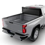 Worksport AL4 Flip-Up Hard Trifold Tonneau Cover For 07-18 Chevrolet/GMC Silverado/Sierra 1500 & 08-19 2500/3500 6'6" Bed - 4912360 — view 1 of 8