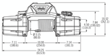 Warn ZEON 12 Winch 24V - 90666 — view 2 of 3