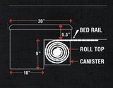 Truck Covers USA American Work Cover For 16-23 Nissan Titan/Titan XD 6'7" Bed - CRT545 — view 7 of 8