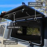 OVS Expedition Truck Cap For 2015-2022 GM Colorado/Canyon 5'2" Bed - 70100005 — view 4 of 8