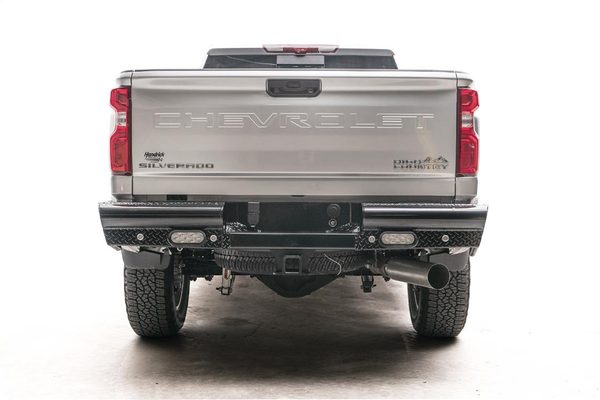 Fab Fours Black Steel Rear Bumpers For 2020-2024 Chevrolet/GMC Silverado/Sierra 2500/3500 - CH20-T4950-1