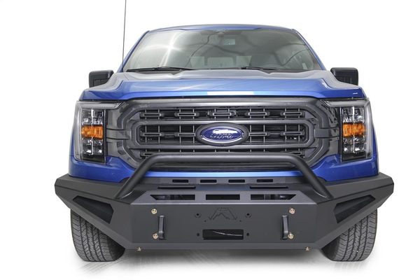 Fab Fours Red Steel Front Bumpers For 2021-2023 Ford F-150 - FF21-RS5162-1